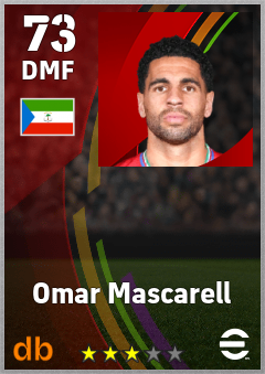 Omar Mascarell eFootball player card