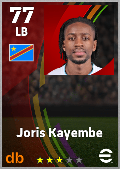 Joris Kayembe — LB, OVR 77, MAX 77