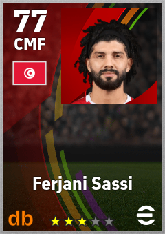 Ferjani Sassi — CMF, OVR 77, MAX 77