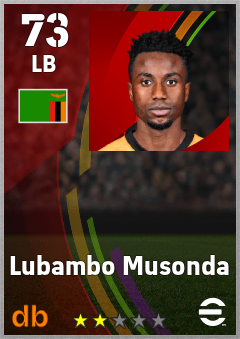 Lubambo Musonda — LB, OVR 73, MAX 73