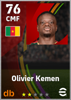 Olivier Kemen — CMF, OVR 76, MAX 76