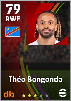 Théo Bongonda — RWF, OVR 79, MAX 79