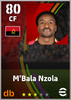 M'Bala Nzola — CF, OVR 80, MAX 80