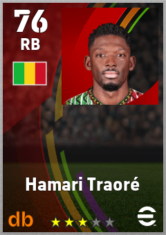 Hamari Traoré eFootball player card