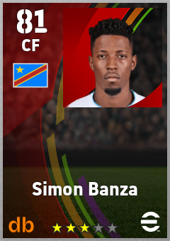 Simon Banza — CF, OVR 81, MAX 81