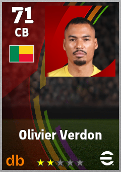 Olivier Verdon — CB, OVR 71, MAX 71