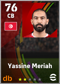Yassine Meriah — CB, OVR 76, MAX 76