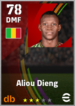 Aliou Dieng — DMF, OVR 78, MAX 78