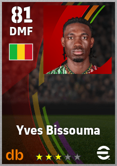 Yves Bissouma — DMF, OVR 81, MAX 81