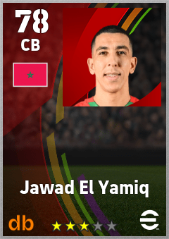 Jawad El Yamiq — CB, OVR 78, MAX 78