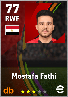 Mostafa Fathi — RWF, OVR 77, MAX 77