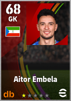 Aitor Embela — GK, OVR 68, MAX 68