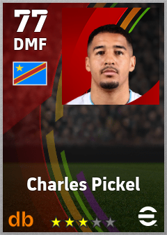 Charles Pickel — DMF, OVR 77, MAX 77