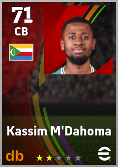 Kassim M'Dahoma — CB, OVR 71, MAX 71
