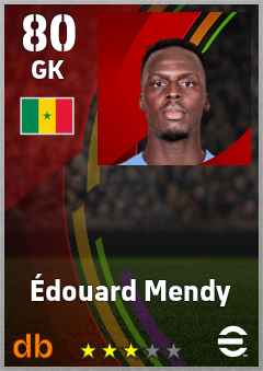 Édouard Mendy — GK, OVR 80, MAX 80
