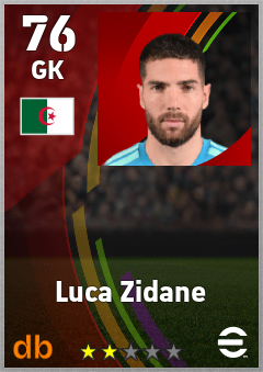 Luca Zidane — GK, OVR 76, MAX 76