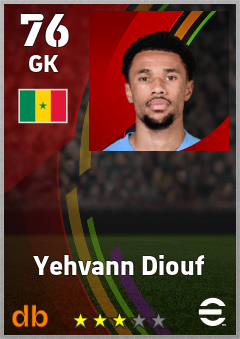 Yehvann Diouf eFootball player card