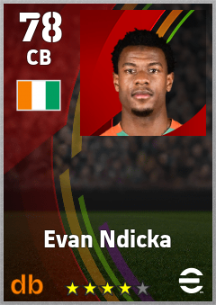 Evan Ndicka eFootball player card