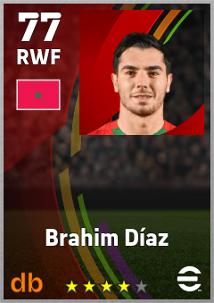 Brahim Díaz eFootball player card
