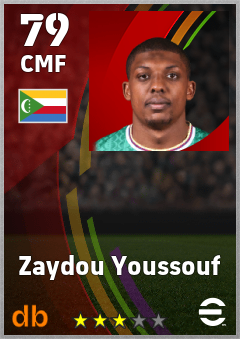 Zaydou Youssouf — CMF, OVR 79, MAX 79