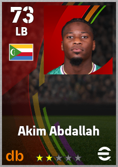 Akim Abdallah — LB, OVR 73, MAX 73