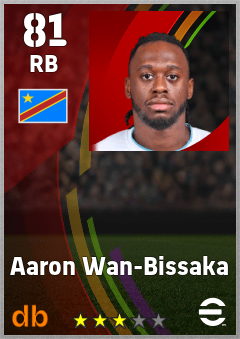 Aaron Wan-Bissaka — RB, OVR 81, MAX 81
