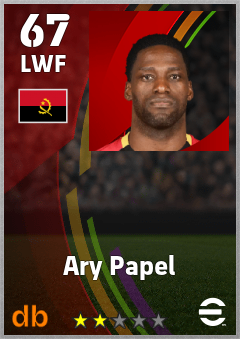 Ary Papel — LWF, OVR 67, MAX 67