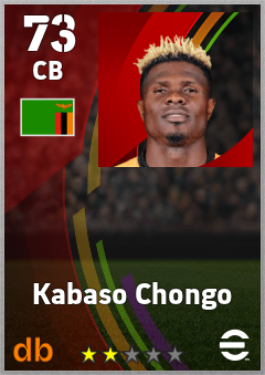 Kabaso Chongo — CB, OVR 73, MAX 73