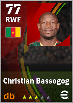 Christian Bassogog — RWF, OVR 77, MAX 77