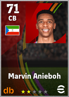 Marvin Anieboh — CB, OVR 71, MAX 71