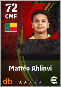 Mattéo Ahlinvi — CMF, OVR 72, MAX 72