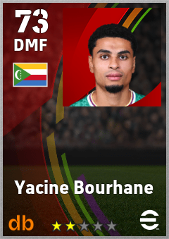Yacine Bourhane — DMF, OVR 73, MAX 73