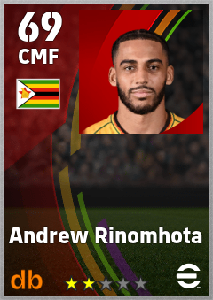 Andrew Rinomhota eFootball player card