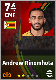Andrew Rinomhota — CMF, OVR 74, MAX 74
