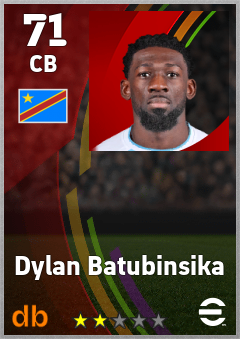 Dylan Batubinsika eFootball player card