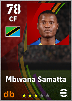 Mbwana Samatta — CF, OVR 78, MAX 78