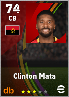 Clinton Mata — CB, OVR 74, MAX 74
