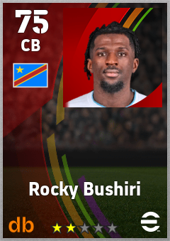 Rocky Bushiri — CB, OVR 75, MAX 75