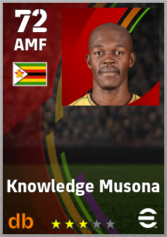 Knowledge Musona — AMF, OVR 72, MAX 72