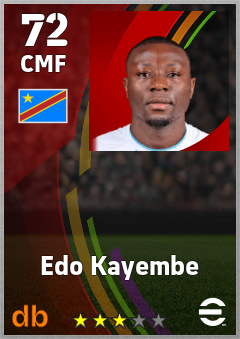 Edo Kayembe eFootball player card