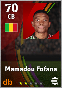 Mamadou Fofana — CB, OVR 70, MAX 70