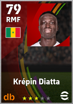 Krépin Diatta — RMF, OVR 79, MAX 79