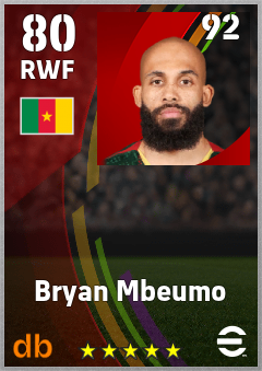 Bryan Mbeumo eFootball player card
