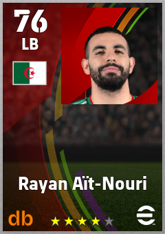 Rayan Aït-Nouri eFootball player card
