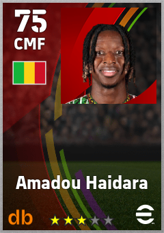 Amadou Haidara eFootball player card