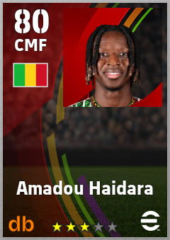 Amadou Haidara — CMF, OVR 80, MAX 80