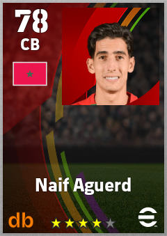 Naif Aguerd eFootball player card