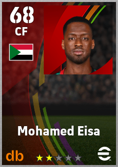 Mohamed Eisa — CF, OVR 68, MAX 68