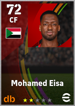 Mohamed Eisa — CF, OVR 72, MAX 72