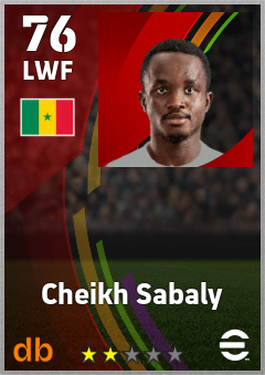 Cheikh Sabaly — LWF, OVR 76, MAX 76